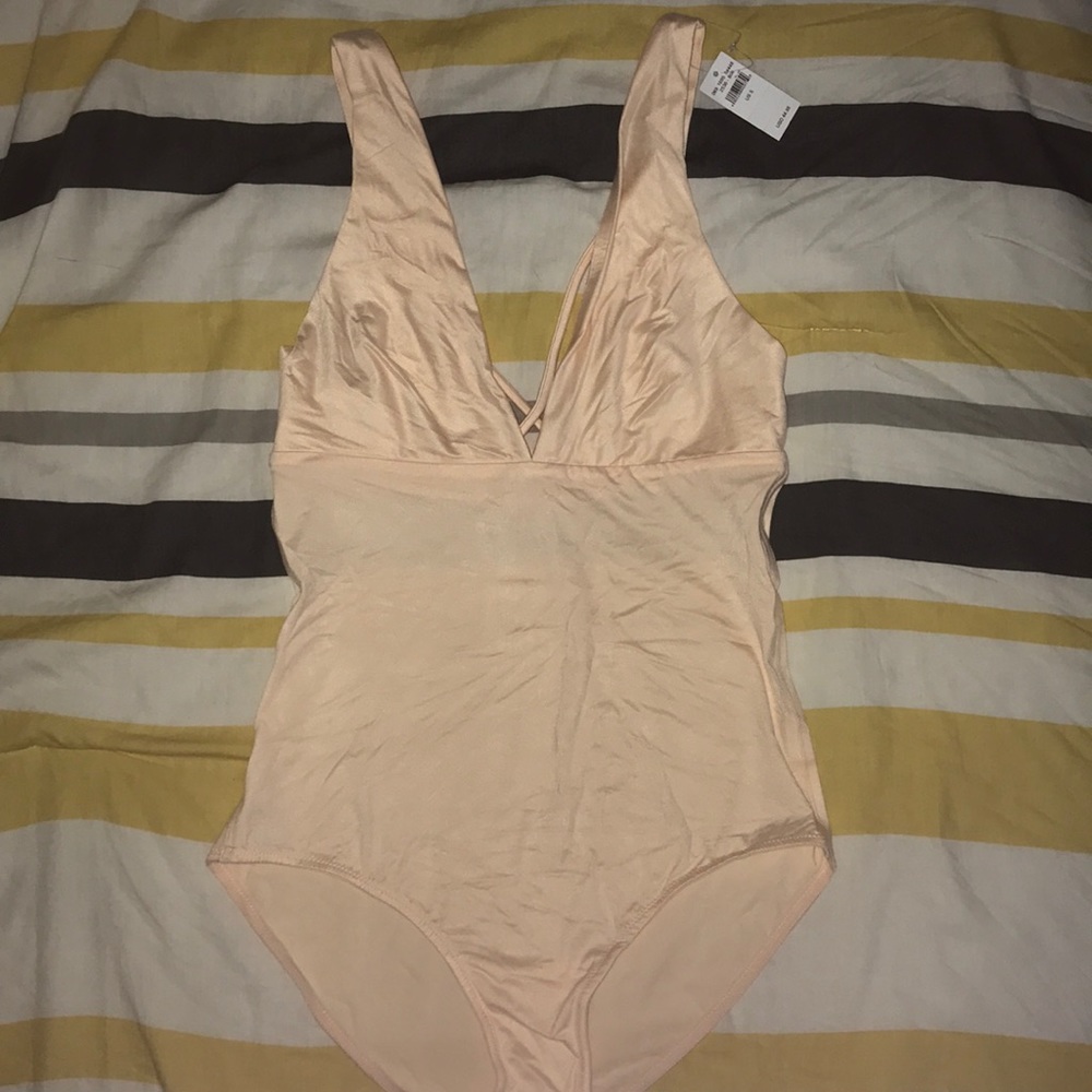 Peach Tank Bodysuit